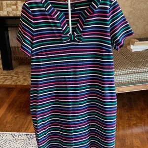 Talbots tie it up‎ in a bow striped dress. Worn once